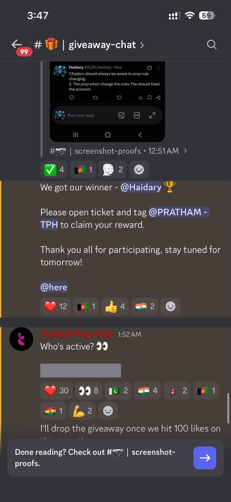 Discord winner announced